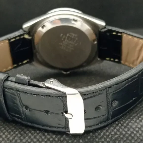 Vintage 1970 Citizen Automatic Mens Silver Watch W/daydate & Gold accents